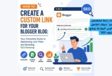 كيفية إنشاء رابط مخصص لمدونة بلوجر" دليلك الكامل لتحسين عناوين الروابط ورفع تصنيف SEO"