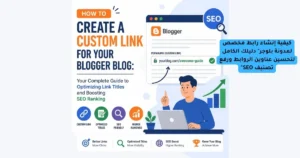 كيفية إنشاء رابط مخصص لمدونة بلوجر" دليلك الكامل لتحسين عناوين الروابط ورفع تصنيف SEO"