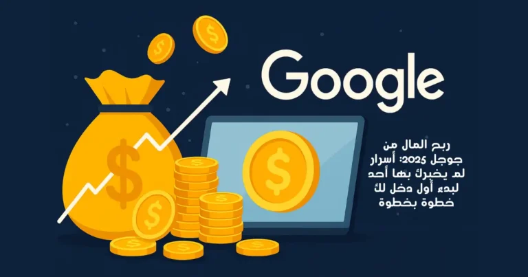 ربح المال من جوجل 2025: أسرار لم يخبرك بها أحد لبدء أول دخل لك خطوة بخطوة