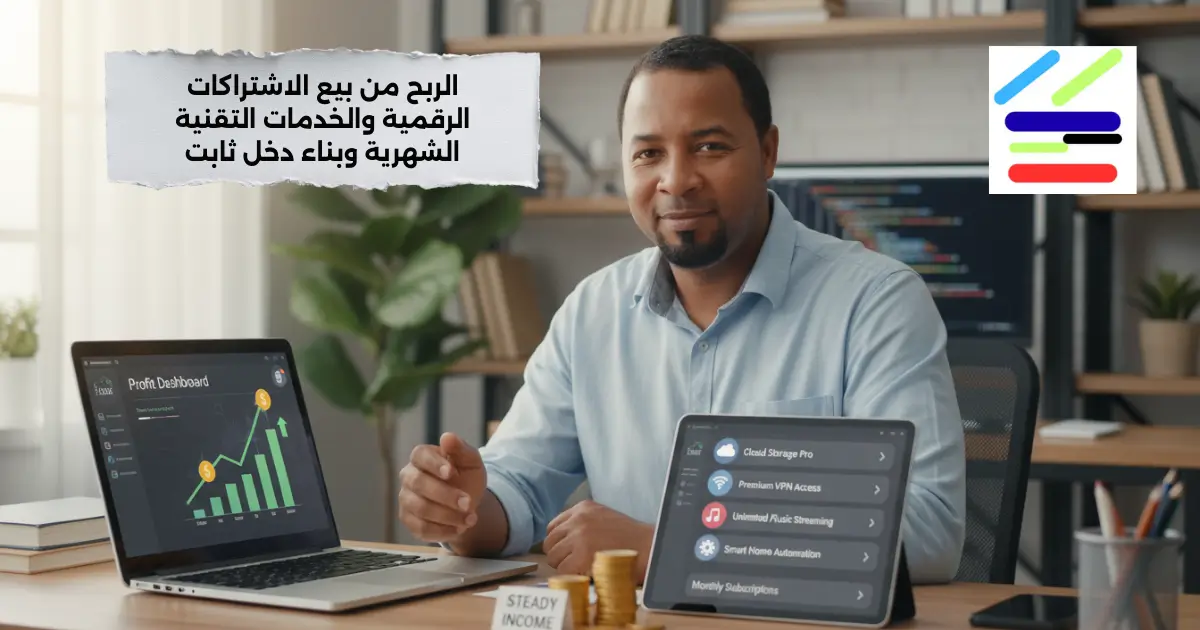 الربح من بيع الاشتراكات الرقمية والخدمات التقنية الشهرية وبناء دخل ثابت