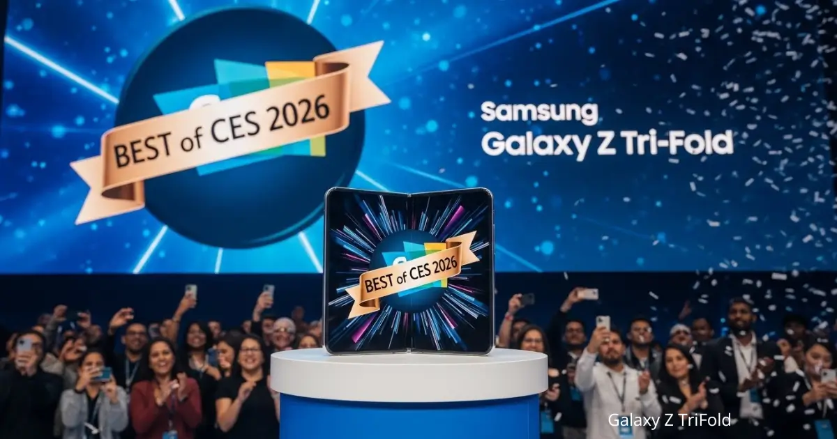 سامسونج Galaxy Z TriFold تبهر الحضور وتفوز بجائزة "الأفضل في CES 2026"