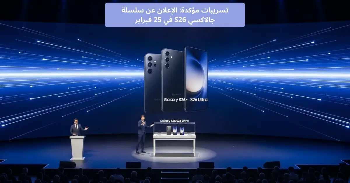 تسريبات مؤكدة: الإعلان عن سلسلة جالاكسي S26 في 25 فبراير