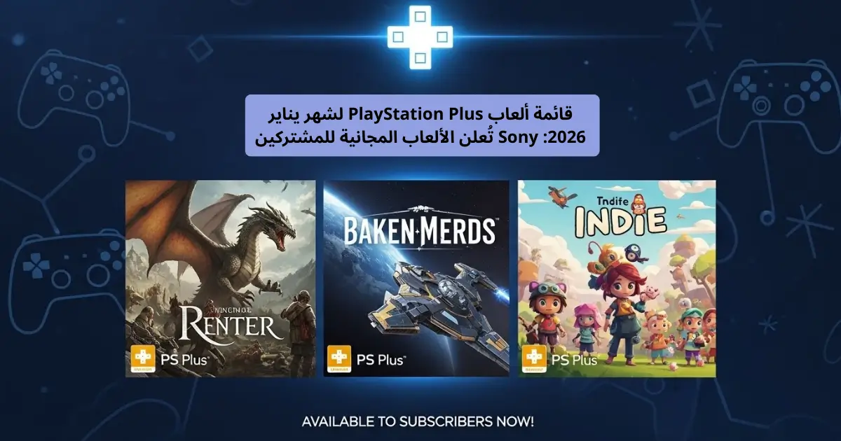 قائمة ألعاب PlayStation Plus لشهر يناير 2026: Sony تُعلن الألعاب المجانية للمشتركين