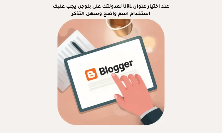 عند اختيار عنوان URL لمدونتك على بلوجر، يجب عليك استخدام اسم واضح وسهل التذكر