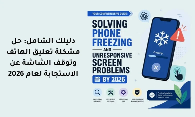 دليلك الشامل: حل مشكلة تعليق الهاتف وتوقف الشاشة عن الاستجابة لعام 2026