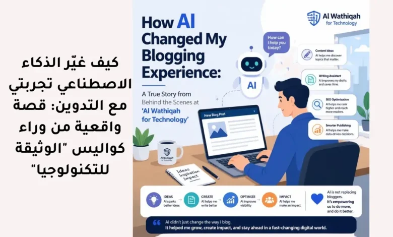 كيف غيّر الذكاء الاصطناعي تجربتي مع التدوين: قصة واقعية من وراء كواليس "الوثيقة للتكنولوجيا"