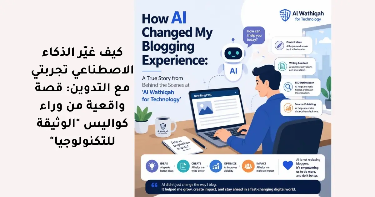كيف غيّر الذكاء الاصطناعي تجربتي مع التدوين: قصة واقعية من وراء كواليس "الوثيقة للتكنولوجيا"