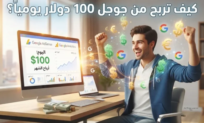 كيف تربح من جوجل 100 دولار يومياً؟